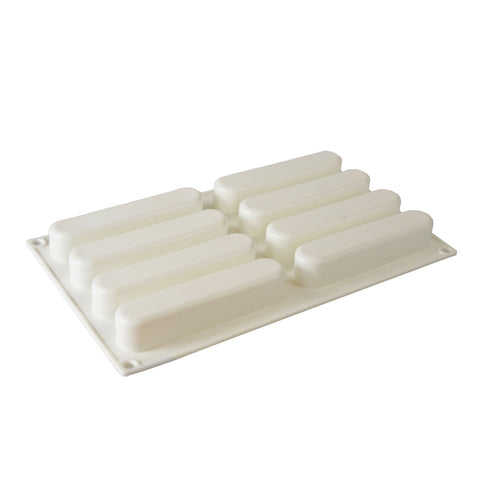 Silicone Mousse Mold Eclair 8 Cavity