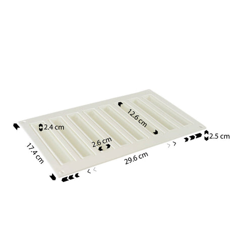 Silicone Mousse Mold Long Cylinder 8 Cavity