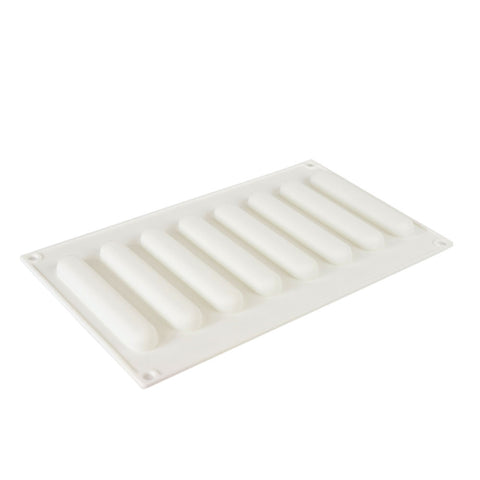 Silicone Mousse Mold Long Oval 8 Cavity