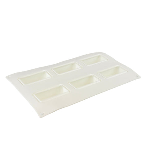 Silicone Mousse Mold Gold Brick 6 Cavity