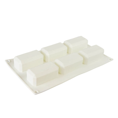 Silicone Mousse Mold Gold Brick 6 Cavity