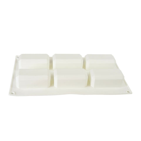 Silicone Mousse Mold Gold Brick 6 Cavity