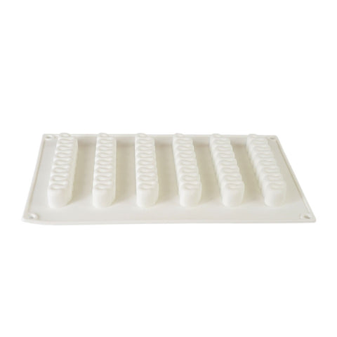 Silicone Mousse Mold Squiggle 6 Cavity