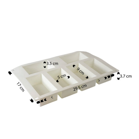 Silicone Mousse Mold Bar 6 Cavity