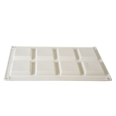 Silicone Mousse Mold Square 8 Cavity