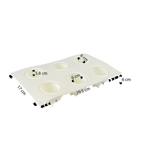 Silicone Mousse Mold Water Drop 6 Cavity
