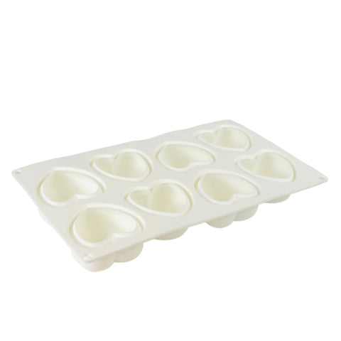 Silicone Mousse Mold Love Heart 8 Cavity