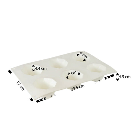 Silicone Mousse Mold Gem 8 Cavity
