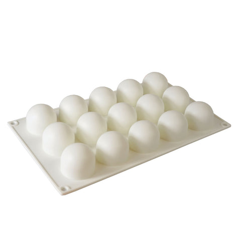 Silicone Mousse Mold Medium Round Ball 15 Cavity