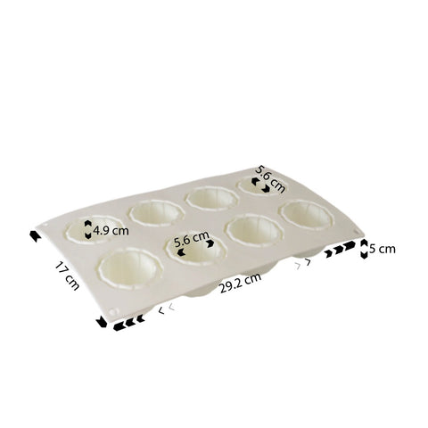 Silicone Mousse Mold Whirlwind Sphere 8 Cavity
