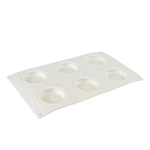 Silicone Mousse Mold Round Stone/Pillow 6 Cavity