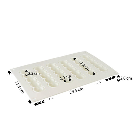 Silicone Mousse Mold Concave Ball Cloud 6 Cavity