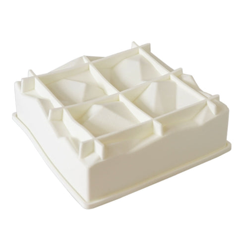 Silicone Mousse Mold Square Rock 1 Cavity
