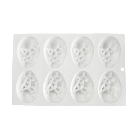 Silicone Mousse Mold Eggs Geode 8 Cavity