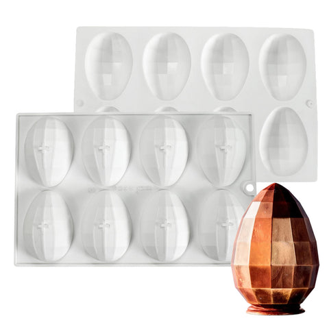 Silicone Mousse Mold Eggs Diamond 8 Cavity